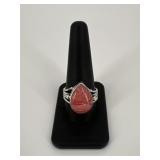 Sz 11.5 Sterling Silver Ring w/ Stone