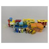 Vintage Fisher-Price Circus Train/Picnic Basket+