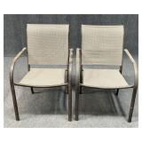 Pair of Metal Patio Chairs