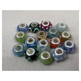 Glass & Sterling Silver Bead Charms