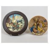 Anri & Fontanini Decorative Wall Plaque/Plate|2 pc