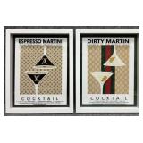 2/PC Designer Cocktail Wall Decor