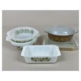 Vintage Pyrex & Glasbake Dishes / 5 pc