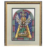 Angel Stained Glass Cross Stitch