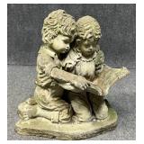 Concrete Garden Statue - Children Reading