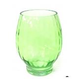 Footed Optic Pattern Vase