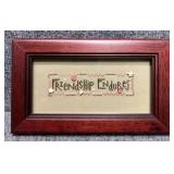 "Friendship Endures" Cross Stitch