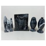 Marble Urns & Sculptures / 4 pc