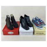 Sz 8.5 Heels & Sneakers / 3 Pairs