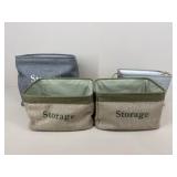 Canvas Storage Bins|4 pc