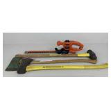 Black & Decker Trimmer/Axes & Sledgehammer|4 pc