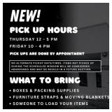 Pick up Hours