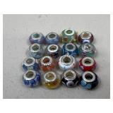 Glass & Sterling Silver Bead Charms
