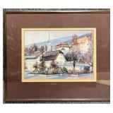 European Scene Print by S. Voisard