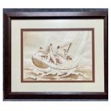 Original Watercolor Signed W.M. Weber