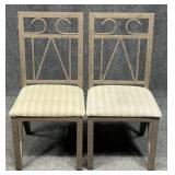 Pair of Metal Dining Chairs