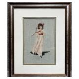 Vintage "Pinkie" Needlepoint