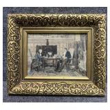 "When we were boys..." Litho by James Dobie