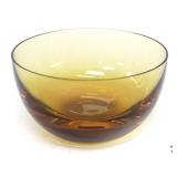 Amber Art Glass Bowl