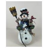 Resin & Metal Snowman Statue