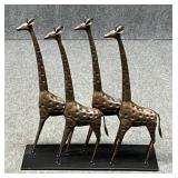 Metal Giraffe Sculpture