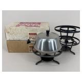 Vintage Spring Switzerland Fondue Pots & Bases|5pc