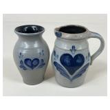 Rowe Pottery Works Vase & Pitcher