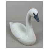 Hand Painted Ceramic Swan Figure