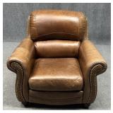Distressed Leather Arm Chair