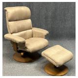 Swivel Recliner w / Ottoman