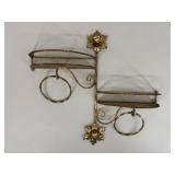 Gold Tone Wall Shelf