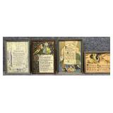 4/PC Vintage Poem/Inspirational Quotes