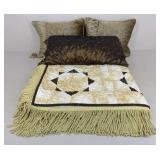 Sz King Quilt W/ Accent Pillows|4 pc