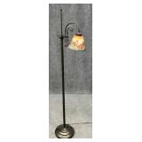 Metal Floor Lamp w/ Glass Shade