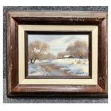 Original Painting on Canvas Signed J. Brown