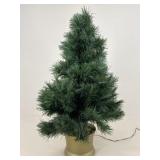 Multicolor Fiber Optic Rotating Christmas Tree