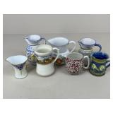 Ceramic Pitchers / 7 pc