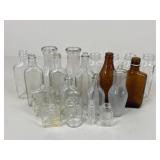 Vintage Glass Bottles / 20 pc