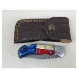 Custom Pocket Knife w/ Sheath