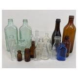 Vintage Glass Bottles/23 pc