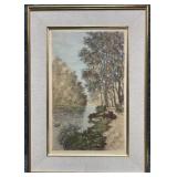 Hand-colored Etching Signed