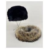 Betmar+ Fur Hat & Winter Headband|2 pc
