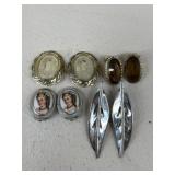 Whiting & Davis Clip On Earrings / 4 Pairs