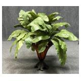 Artificial Plant in Metal Vase