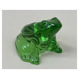Baccarat Crystal Frog Figure