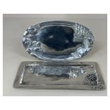 Pewter Serving Trays / 2 pc