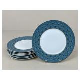 222 Fifth "Elysium" Dinner Plates / 8 pc