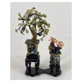 Jade Bonsai Trees W/ Stand