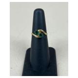 Sz 5.5 10k Gold Ring w/ Stones