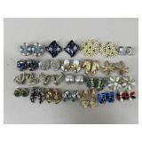 Clip On Earrings / 21 Pairs